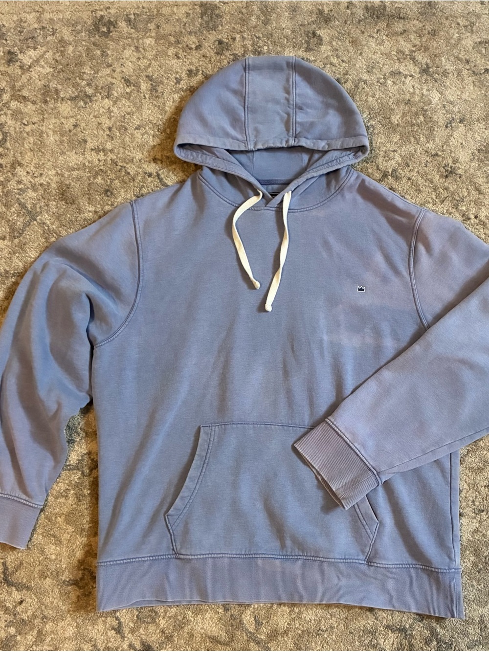 crown & ivy Dusty Blue Men's Hooded Pullover